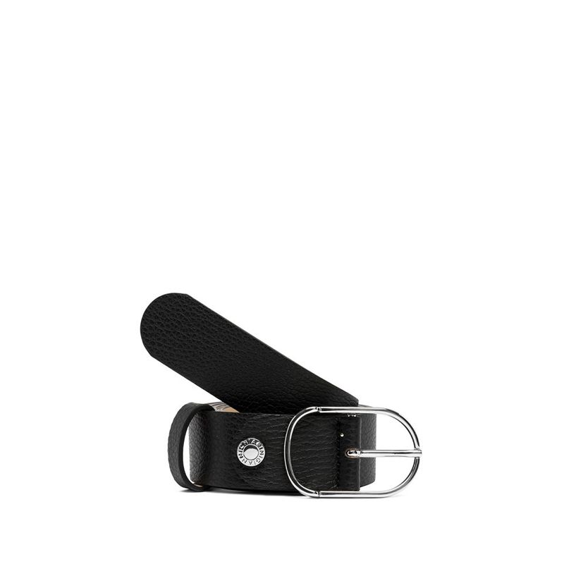 GIANNI CHIARINI - Cintura Grana Dollaro (3,5 cm] - Nero