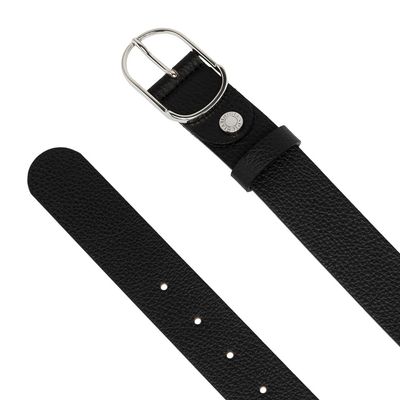 GIANNI CHIARINI - Cintura Grana Dollaro (3,5 cm] - Nero