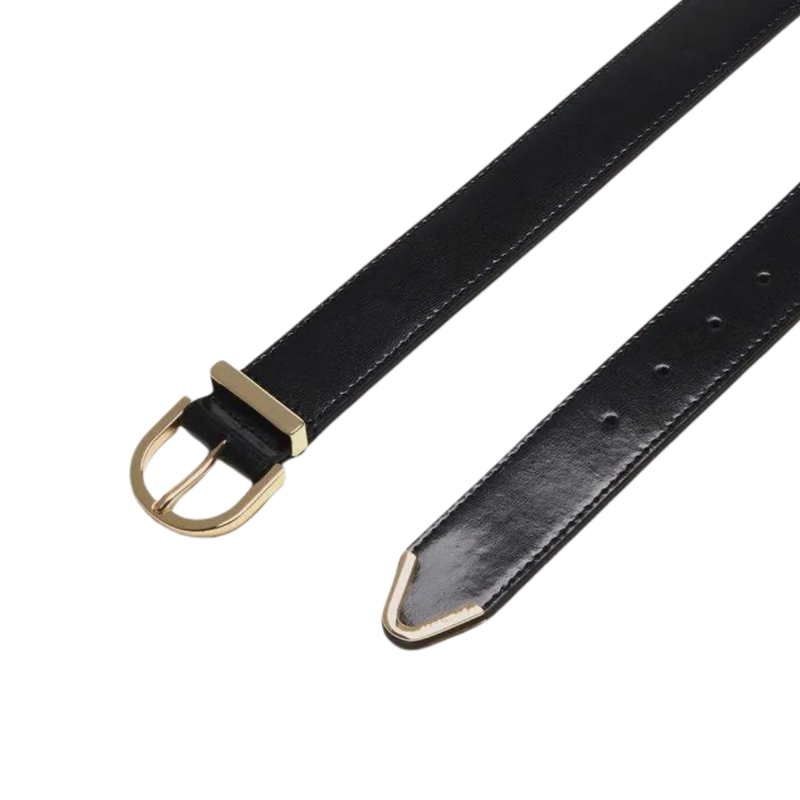 COCCINELLE - Cintura Dew Shiny Calf - Noir