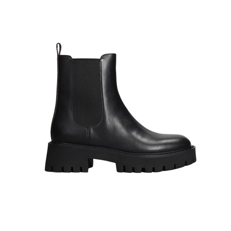 MICHAEL KORS - Asher Flat Bootie - Brown+Black