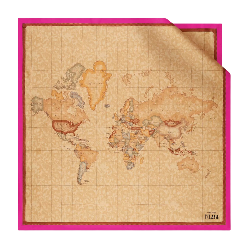 ALVIERO MARTINI - Foulard Geo Classic 90x90 - Cyclamen