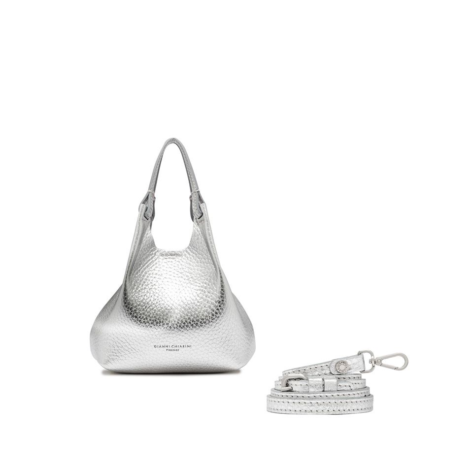 GIANNI CHIARINI - Dua Hobo Piccola - Silver/Caramello