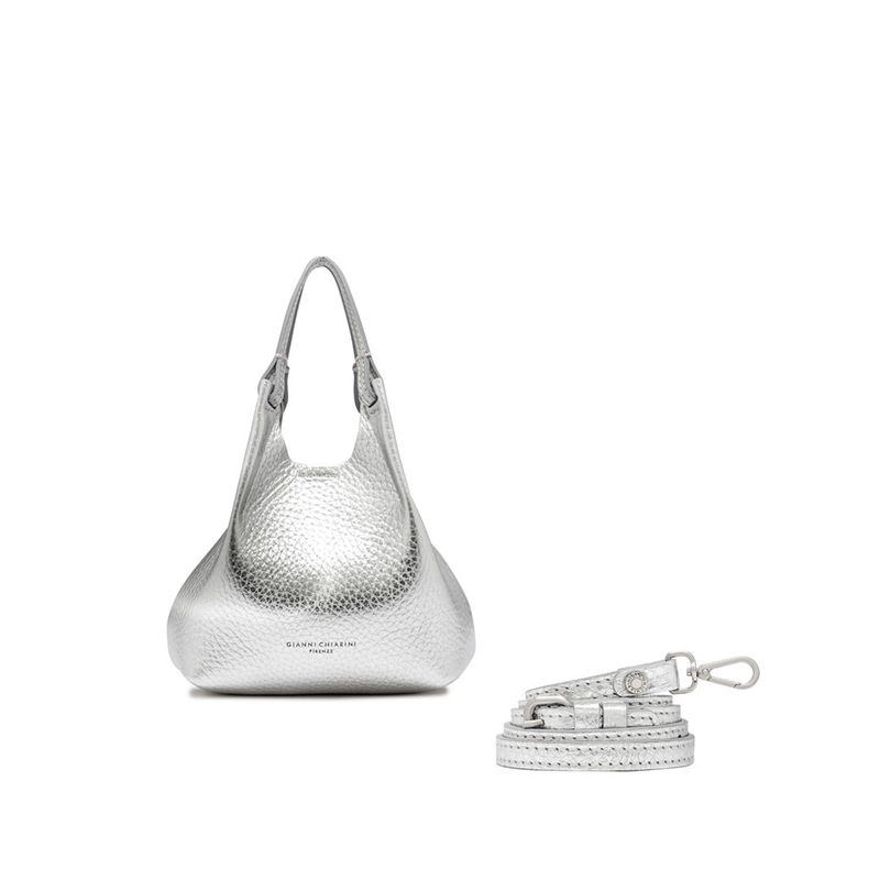 GIANNI CHIARINI - Dua Hobo Piccola - Silver/Caramello