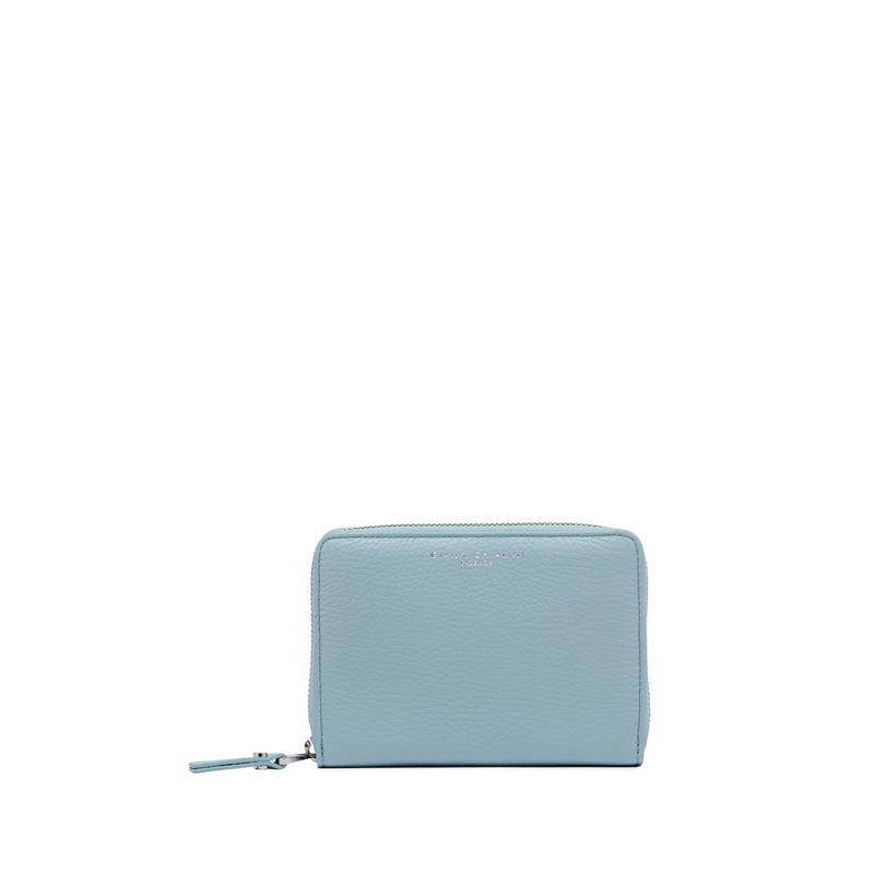 GIANNI CHIARINI - Wallets Grain zip around medio - Sky