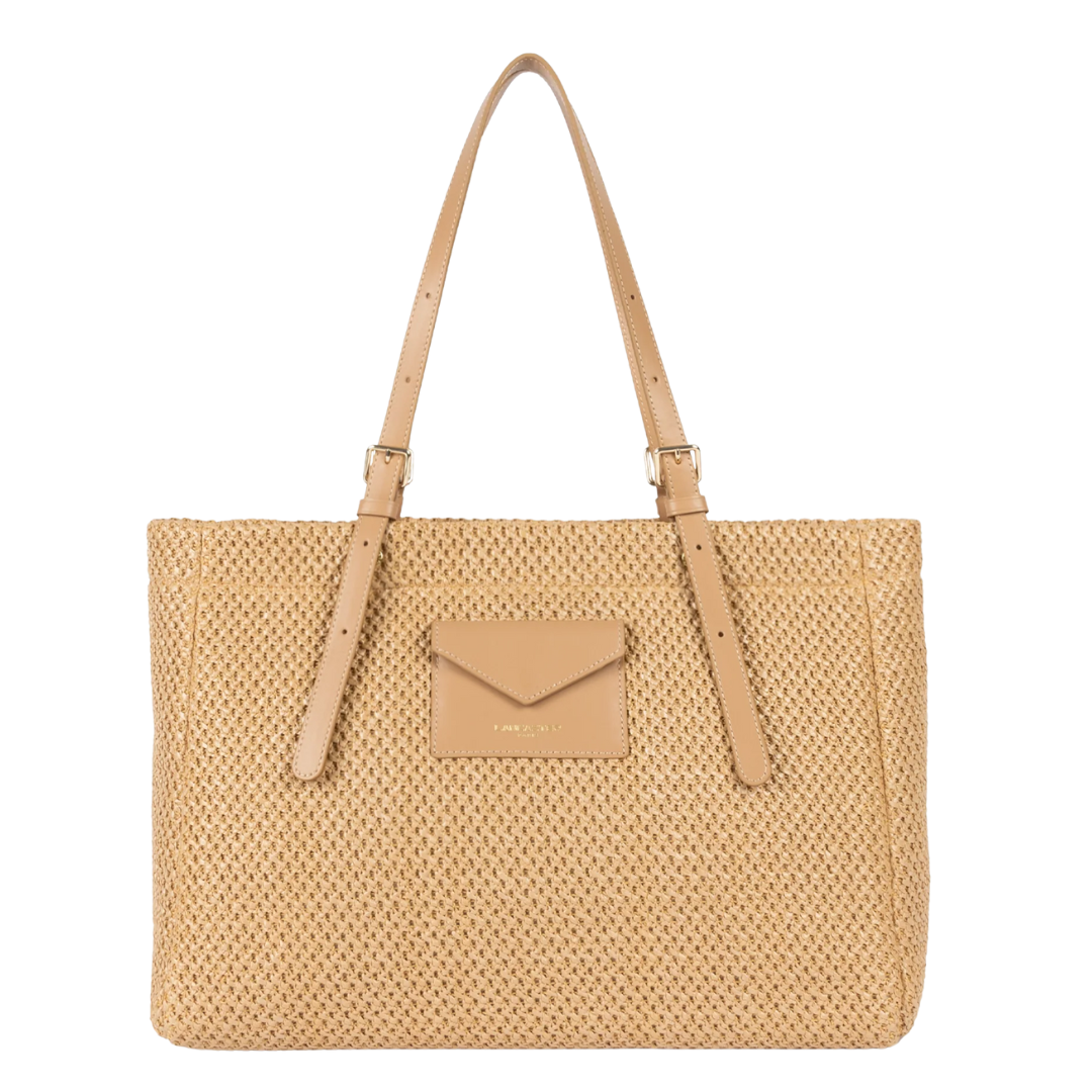 LANCASTER - Osier borsa shopping grande - Naturel