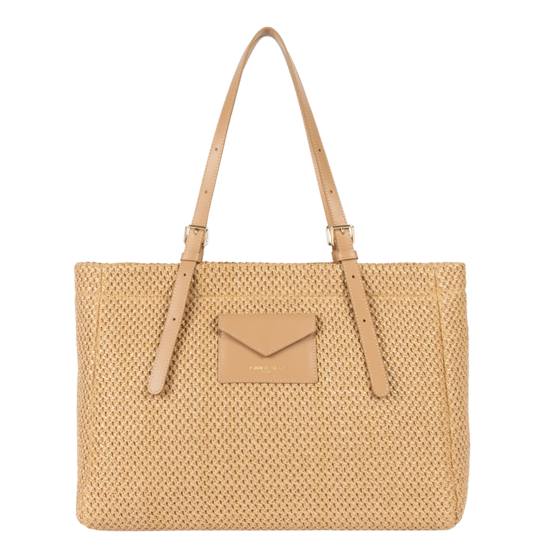 LANCASTER - Osier borsa shopping grande - Naturel