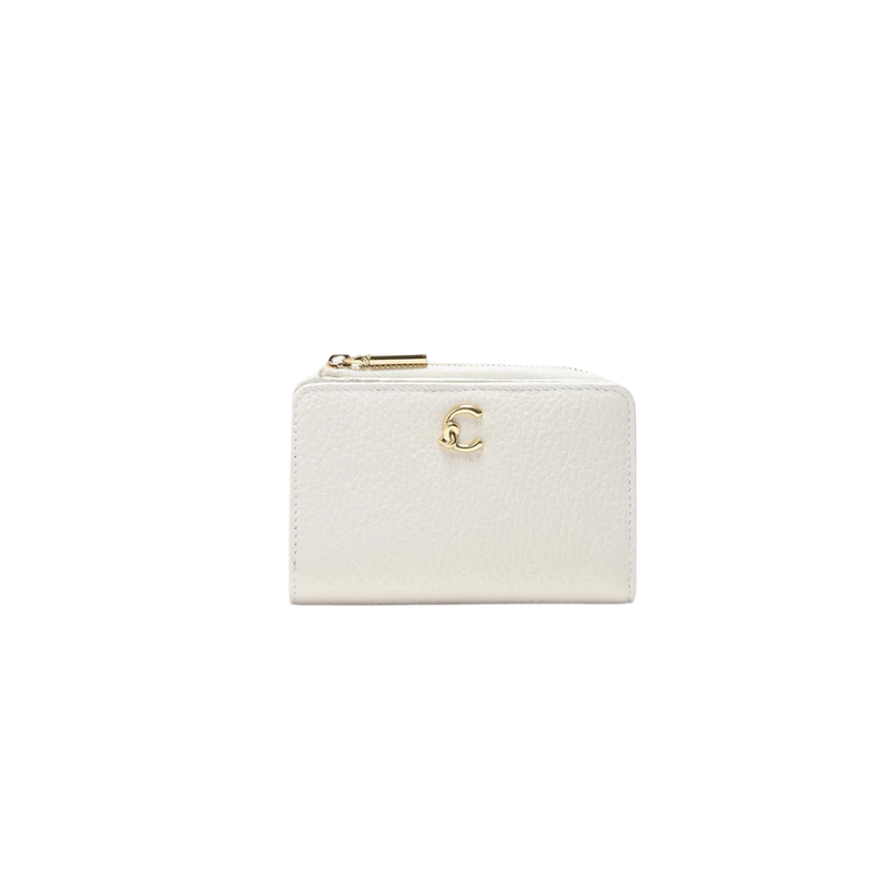 COCCINELLE - C-Me Portafoglio compatto con zip - Blanco