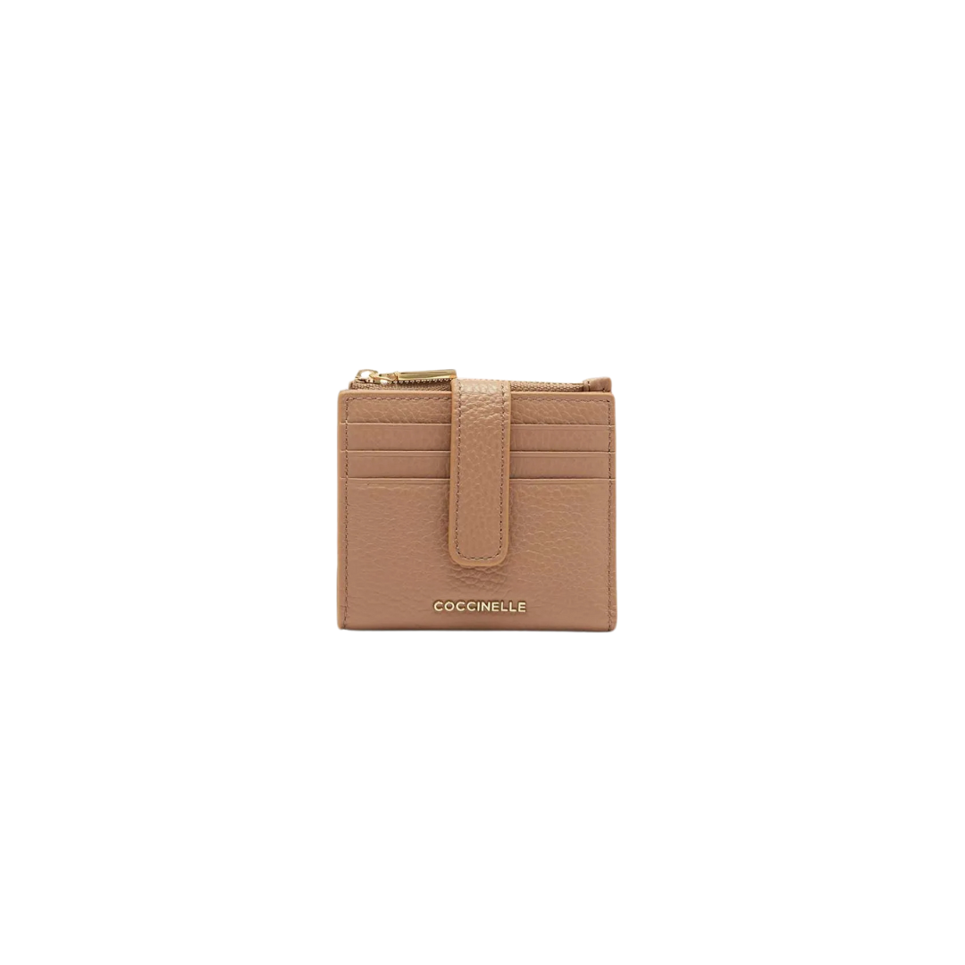 COCCINELLE - Metallic Soft Portacarte - Skin
