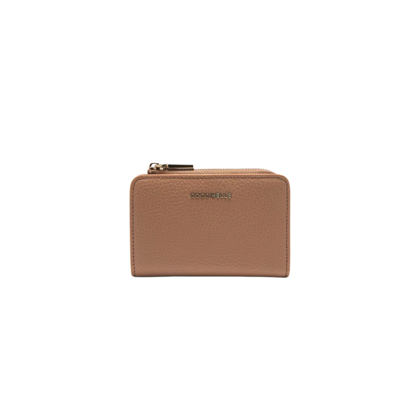COCCINELLE - Metallic Soft Portafoglio compatto con zip - Skin
