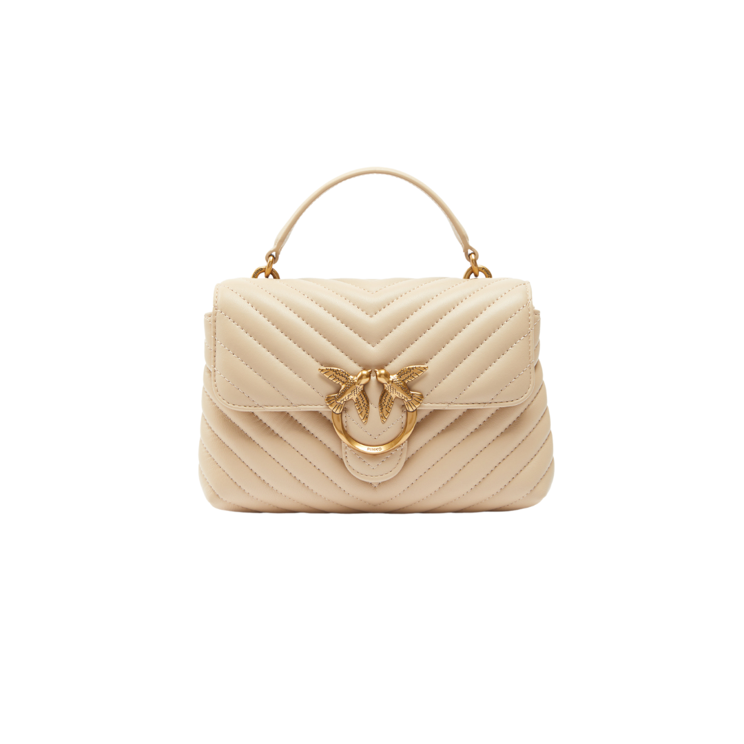 PINKO - Love Lady Puff Mini CL Chevron - Beige