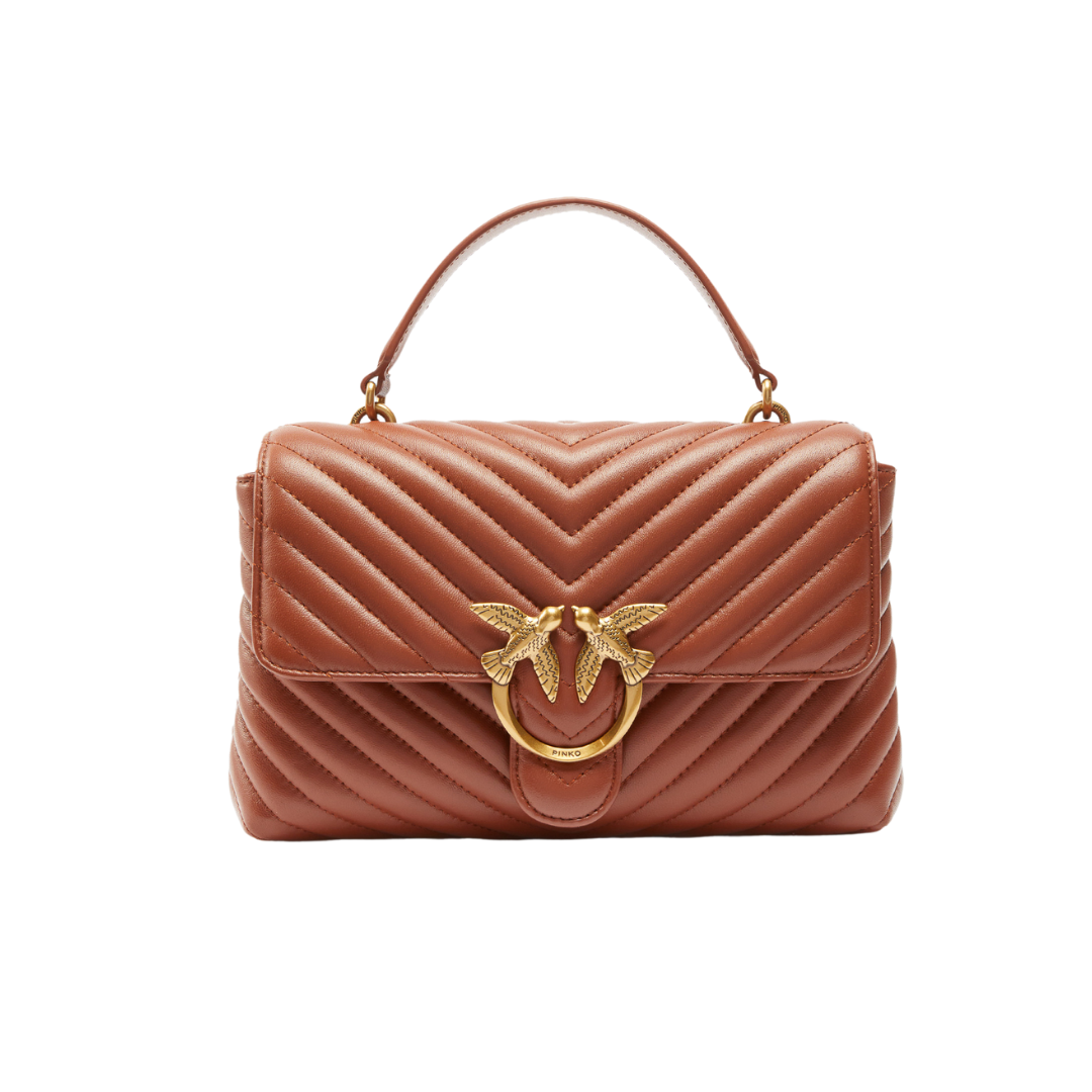 PINKO - Love Lady Puff Classic CL Chevron - Light Brown