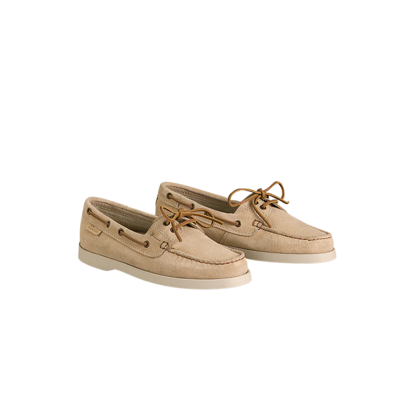 MANEBÍ - Suede Boat-Shoes Hamptons - Champagne beige