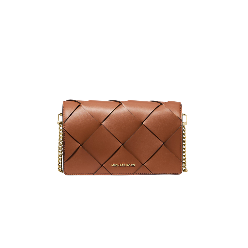 MICHAEL KORS - MD Flat Chn Xbody - Cuoio