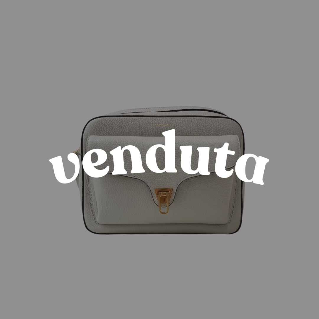 COCCINELLE - (borsa di seconda mano) Beat Soft Camera Bag Maxi - Grigio chiaro