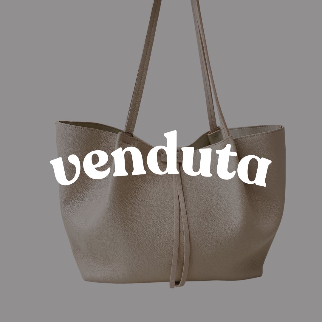 PATRIZIA PEPE - (borsa di seconda mano) Shoppig grande in vera pelle - Beige