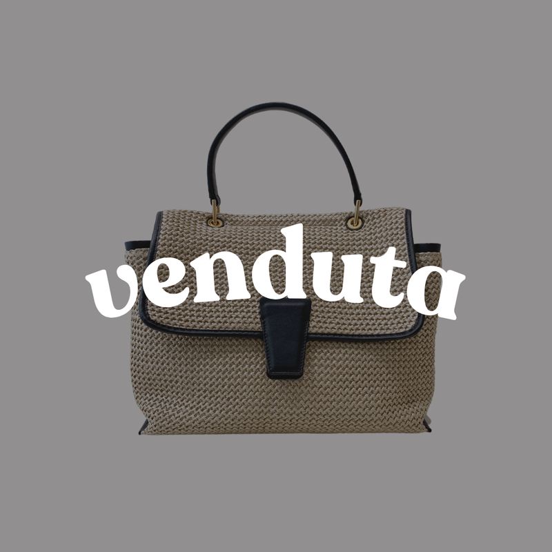 GIANNI CHIARINI - (borsa di seconda mano) Elettra Beige / Nero