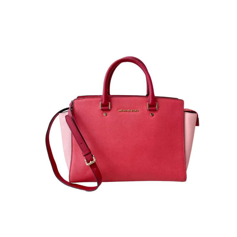MICHAEL KORS - (borsa di seconda mano) Selma grande Red/SoftPink