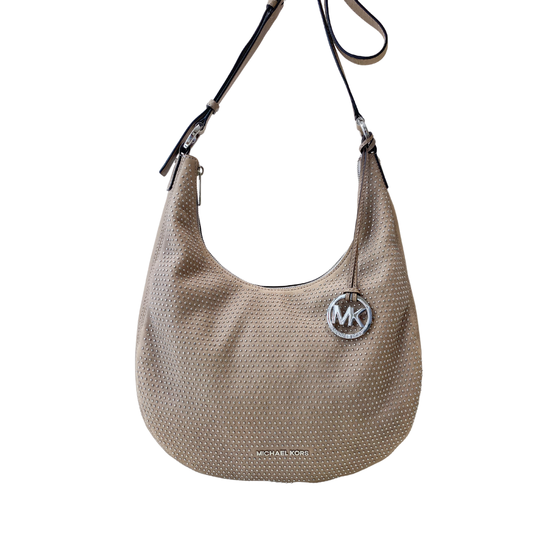 MICHAEL KORS - (borsa di seconda mano) Micro stud Rhea sacca - Beige