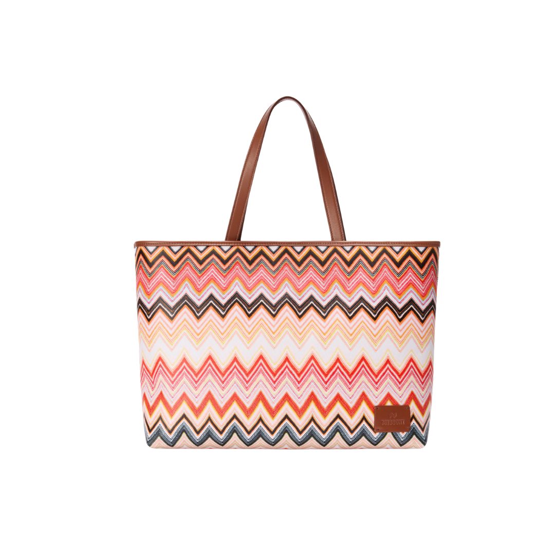 MISSONI - Tote Large Pink Canvas