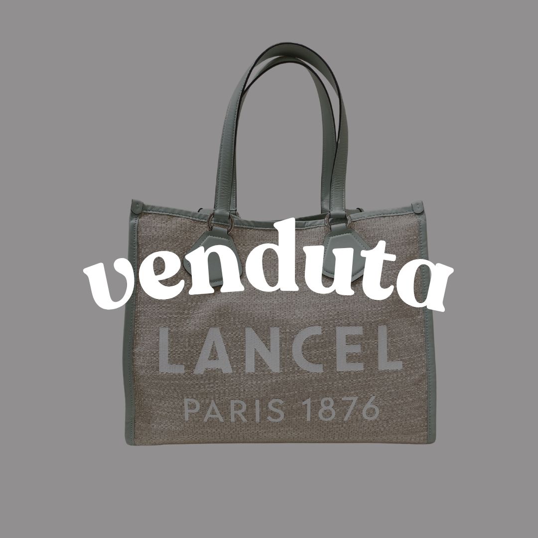 LANCEL - (borsa di seconda mano) - Summer Bag Tote azzurra