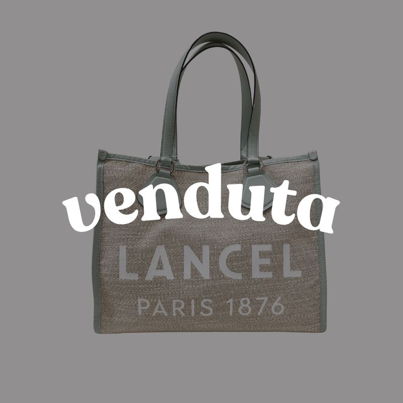 LANCEL - (borsa di seconda mano) - Summer Bag Tote azzurra