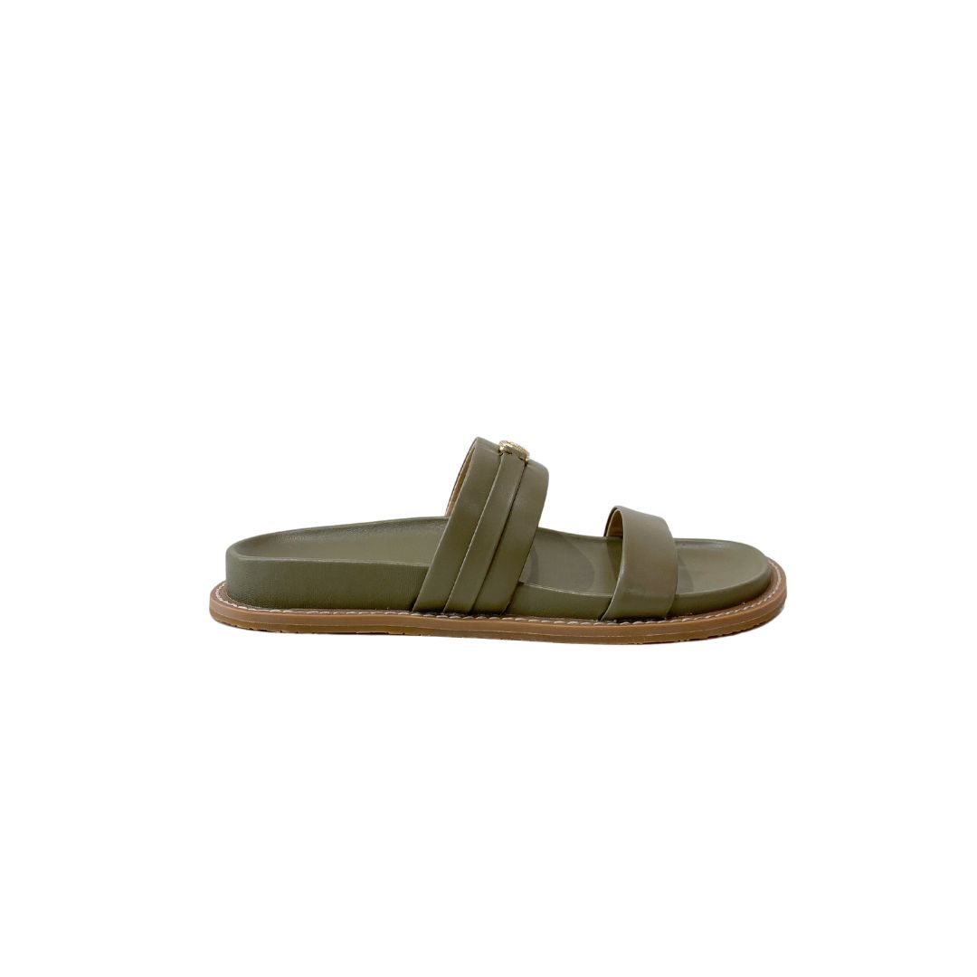 MICHAEL KORS - Mandy Flat Sandal - Safari Green