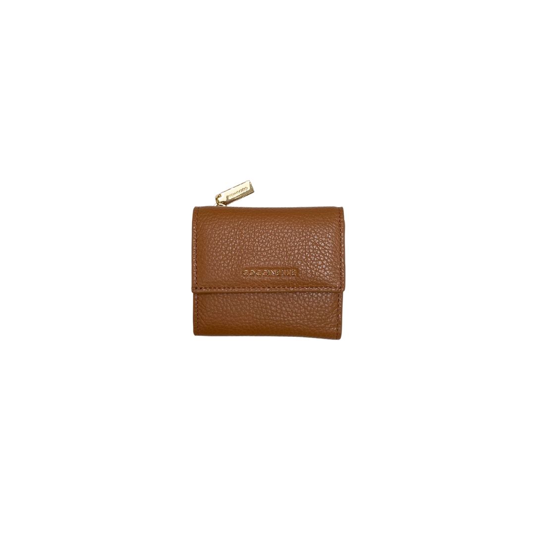 COCCINELLE - Metallic Soft Portafoglio Mini c/patta - Cuir