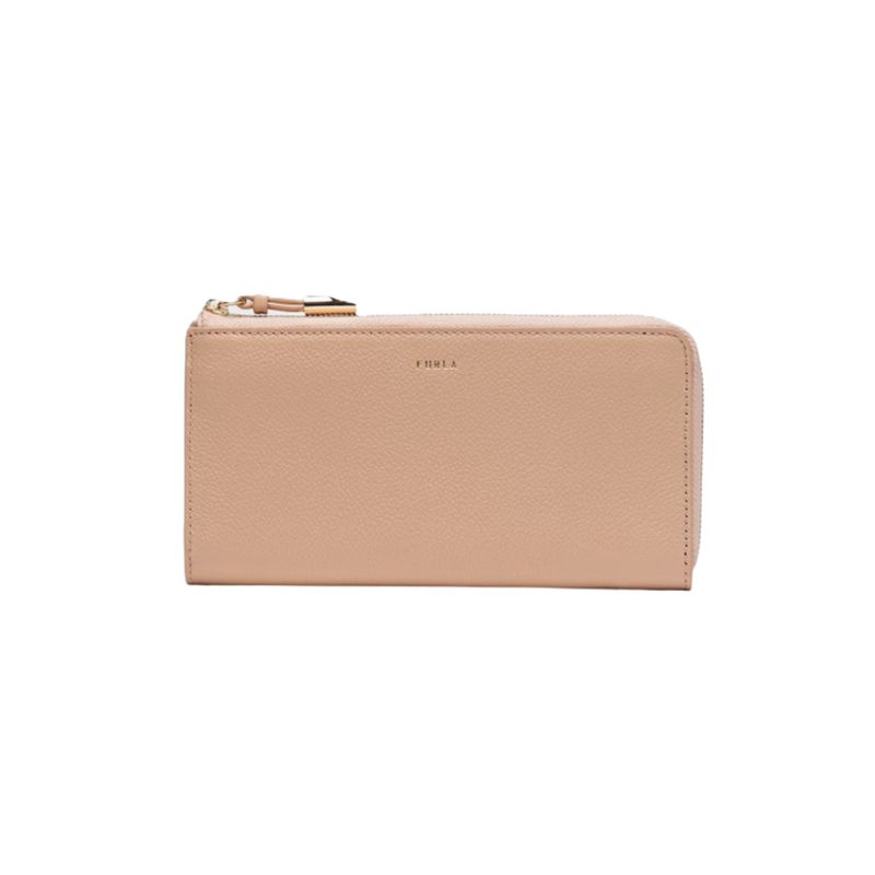 FURLA - Goccia L zip around - Cipria