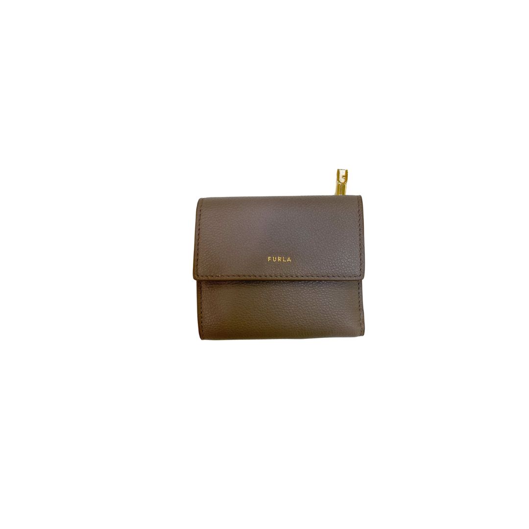 FURLA - Goccia M Compact Wallet - Stucco Grey