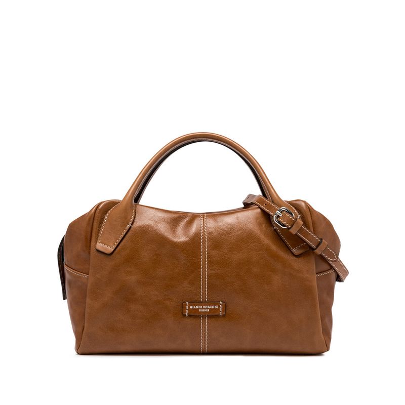 GIANNI CHIARINI - Emily bauletto con tracolla - Cuoio