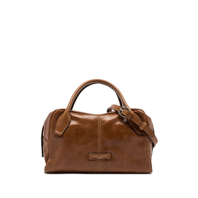 GIANNI CHIARINI - Emily bauletto piccolo con tracolla - Cuoio