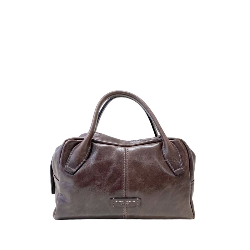 GIANNI CHIARINI - Emily bauletto piccolo con tracolla - Espresso