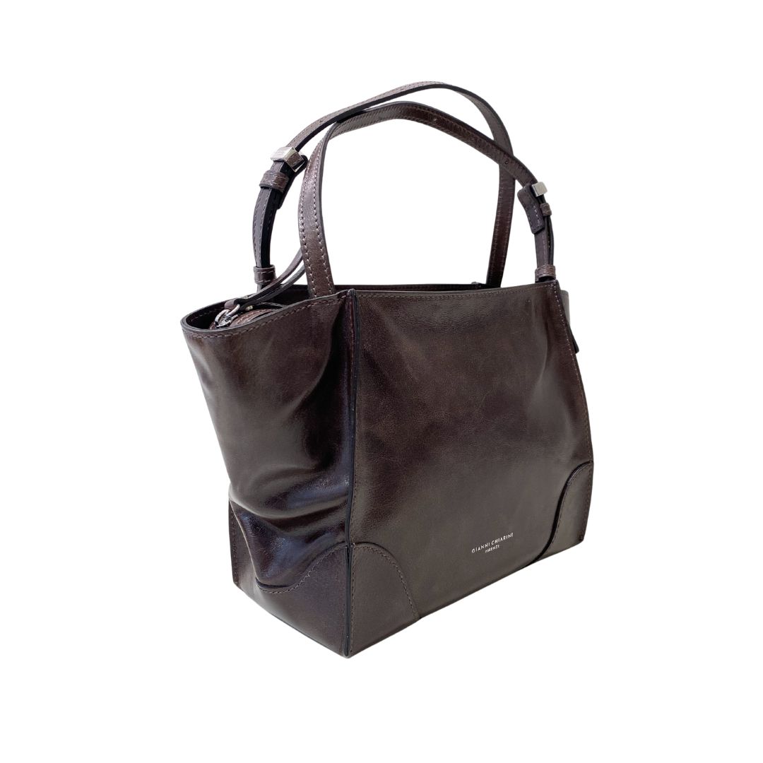 GIANNI CHIARINI - Merida borsa con tracolla - Espresso