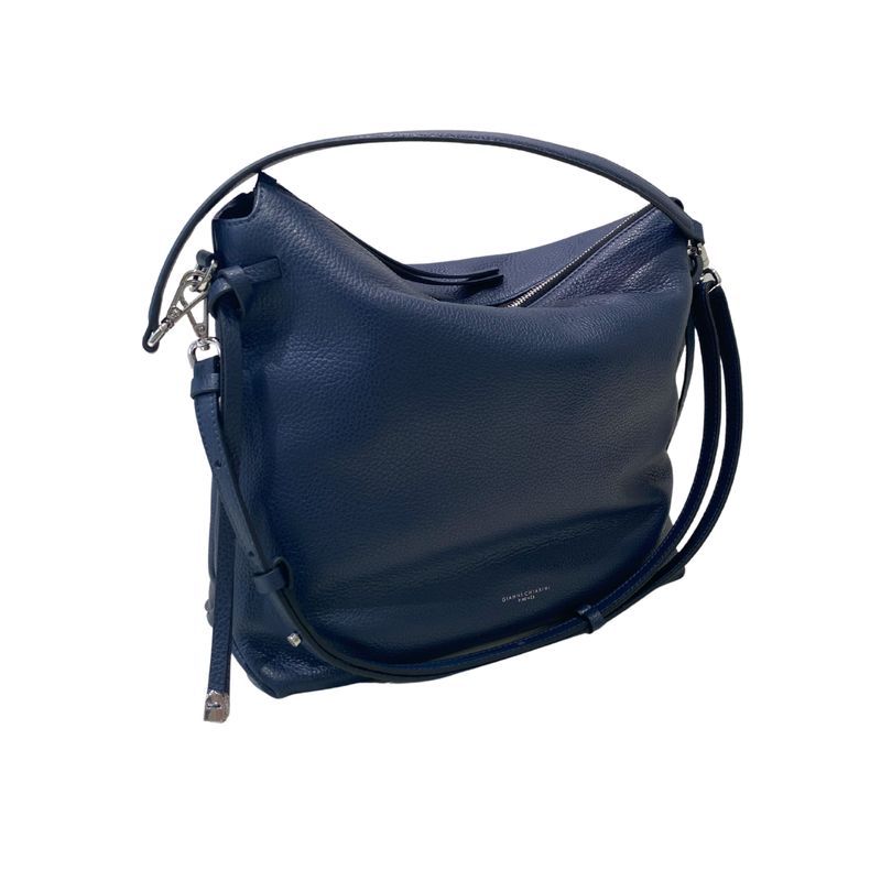 GIANNI CHIARINI - Brina sacca grande con zip - Navy