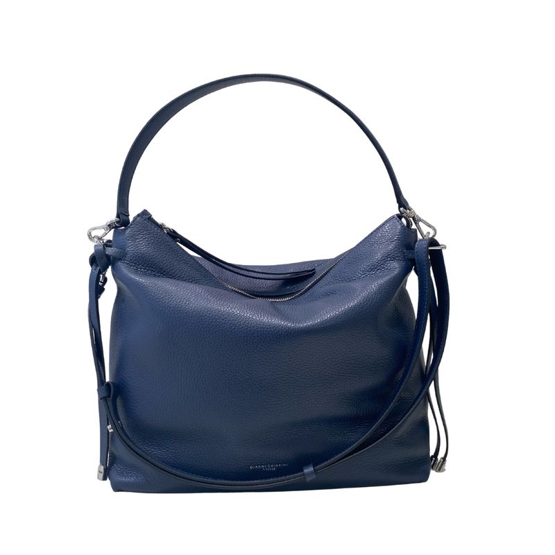 GIANNI CHIARINI - Brina sacca grande con zip - Navy