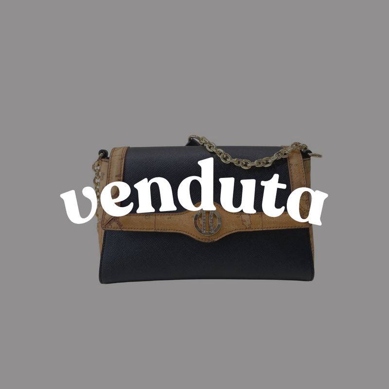 ALVIERO MARTINI - (borsa di seconda mano) Tracolla con patta