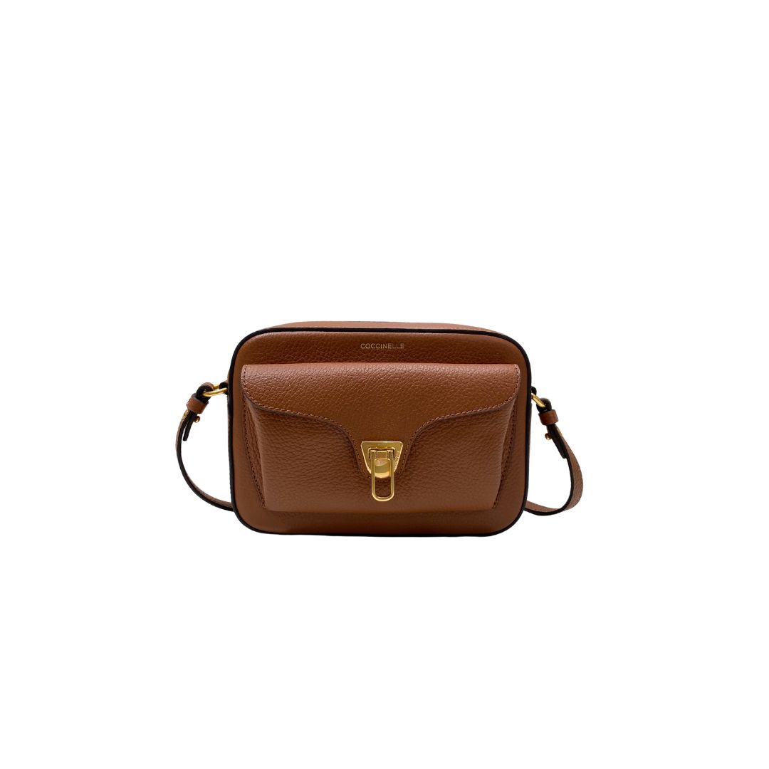 COCCINELLE - Beat Soft Camera Bag Medium - Cognac