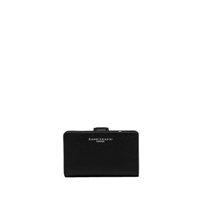 GIANNI CHIARINI - Wallets Grain con zip medio - Nero GIANNI CHIARINI - Wallets Grain con zip medio - Nero