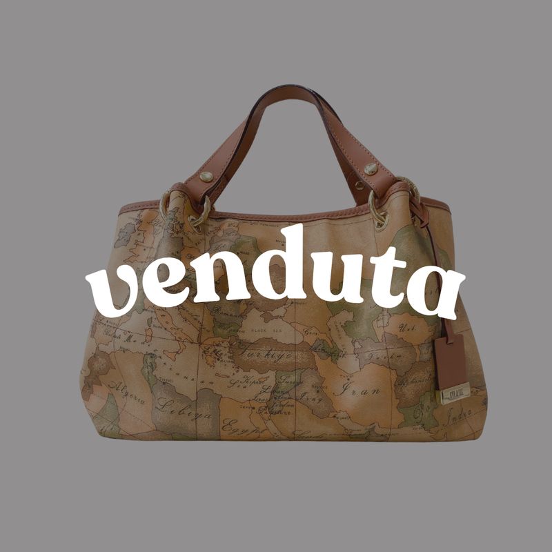 ALVIERO MARTINI - (borsa di seconda mano) Borsa a mano con tracolla - Geo Natural