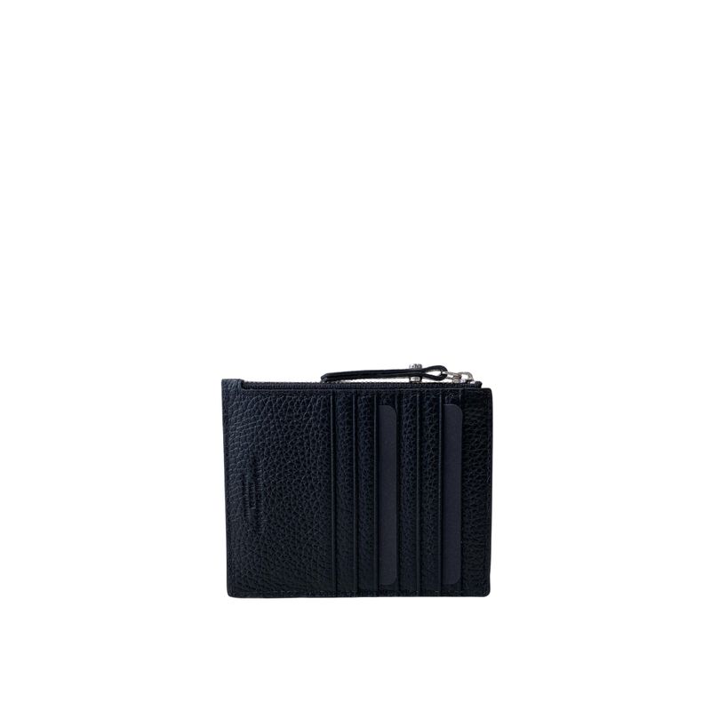 GIANNI CHIARINI - Portacarte + Moneta con zip medio  - Nero