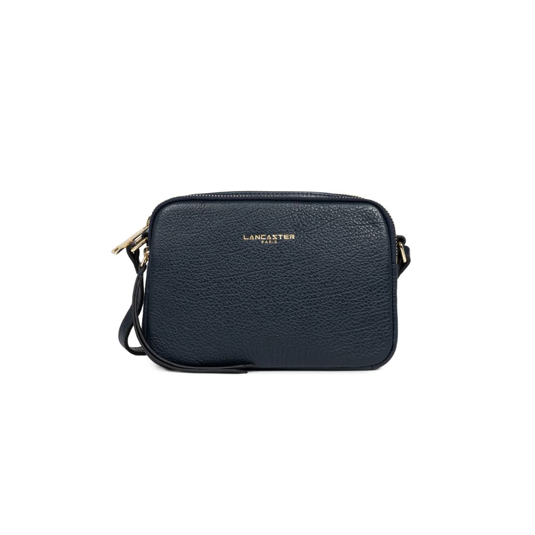 LANCASTER - Dune tracolla due zip Small - Bleu Fonce