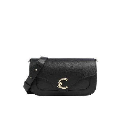 COCCINELLE - C-ME tracolla media con patta - Noir