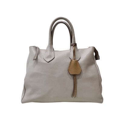 GIANNI CHIARINI - (borsa di seconda mano) Bauletto mano e tracolla - Beige GIANNI CHIARINI - (borsa di seconda mano) Bauletto mano e tracolla - Beige