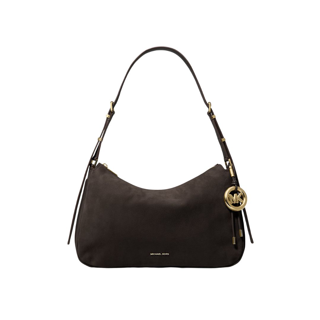 MICHAEL KORS - Nolita media in nabuk - Chocolate