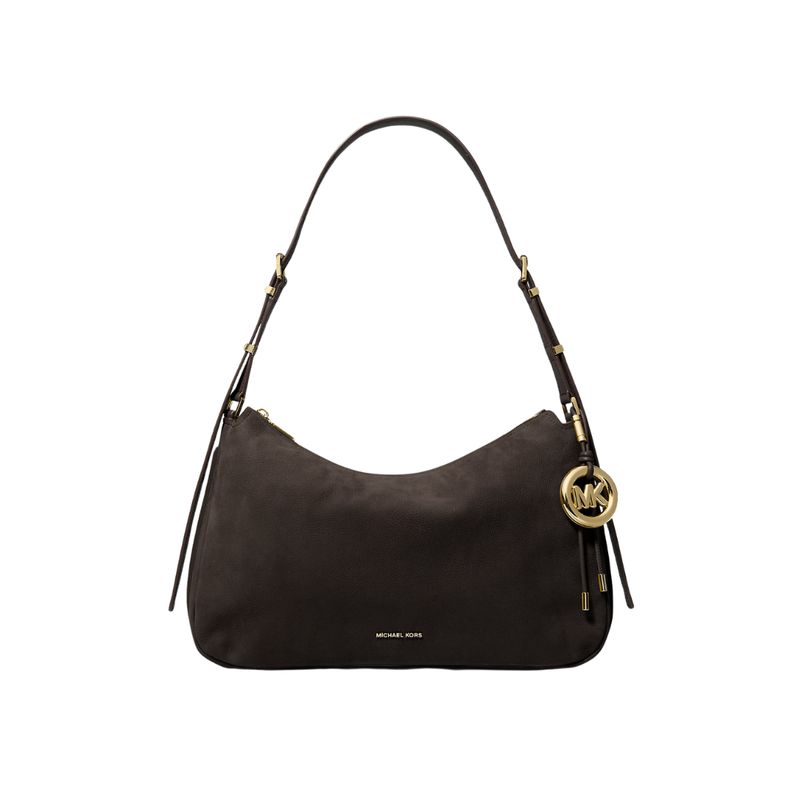 MICHAEL KORS - Nolita media in nabuk - Chocolate