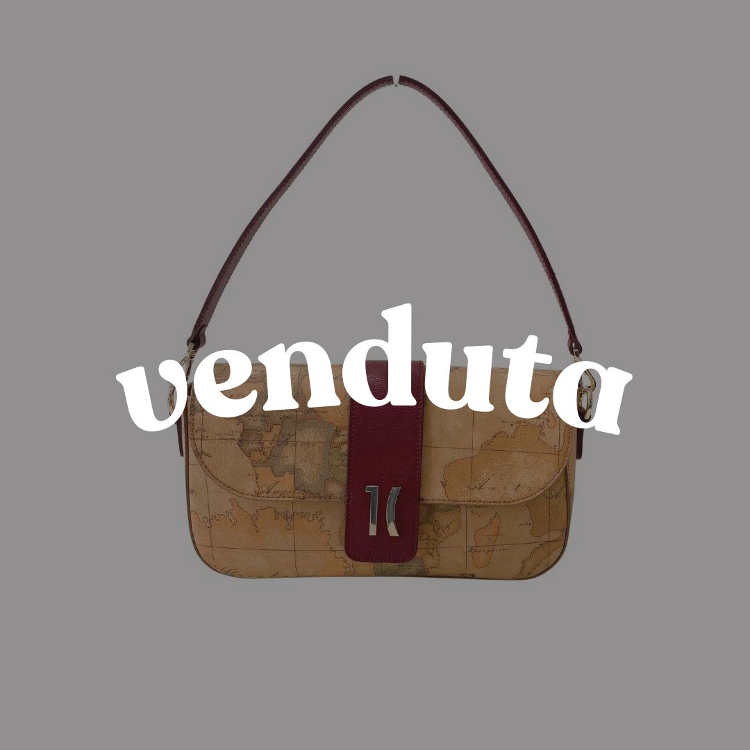 ALVIERO MARTINI - (borsa di seconda mano) Tracolla con patta Idol bag - Cabernet