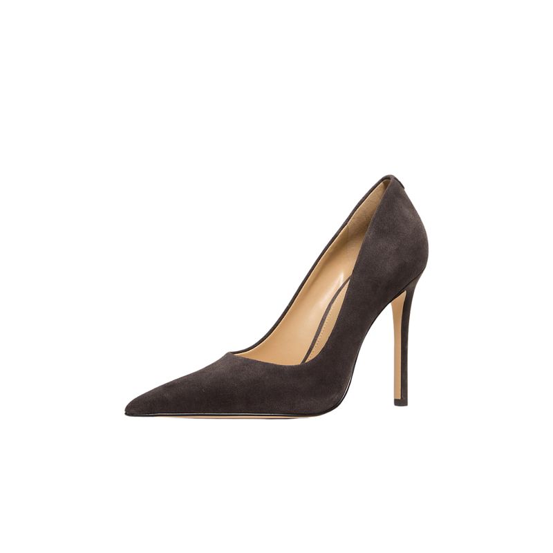 MICHAEL KORS - Décolleté Elyse in pelle scamosciata - Chocolate