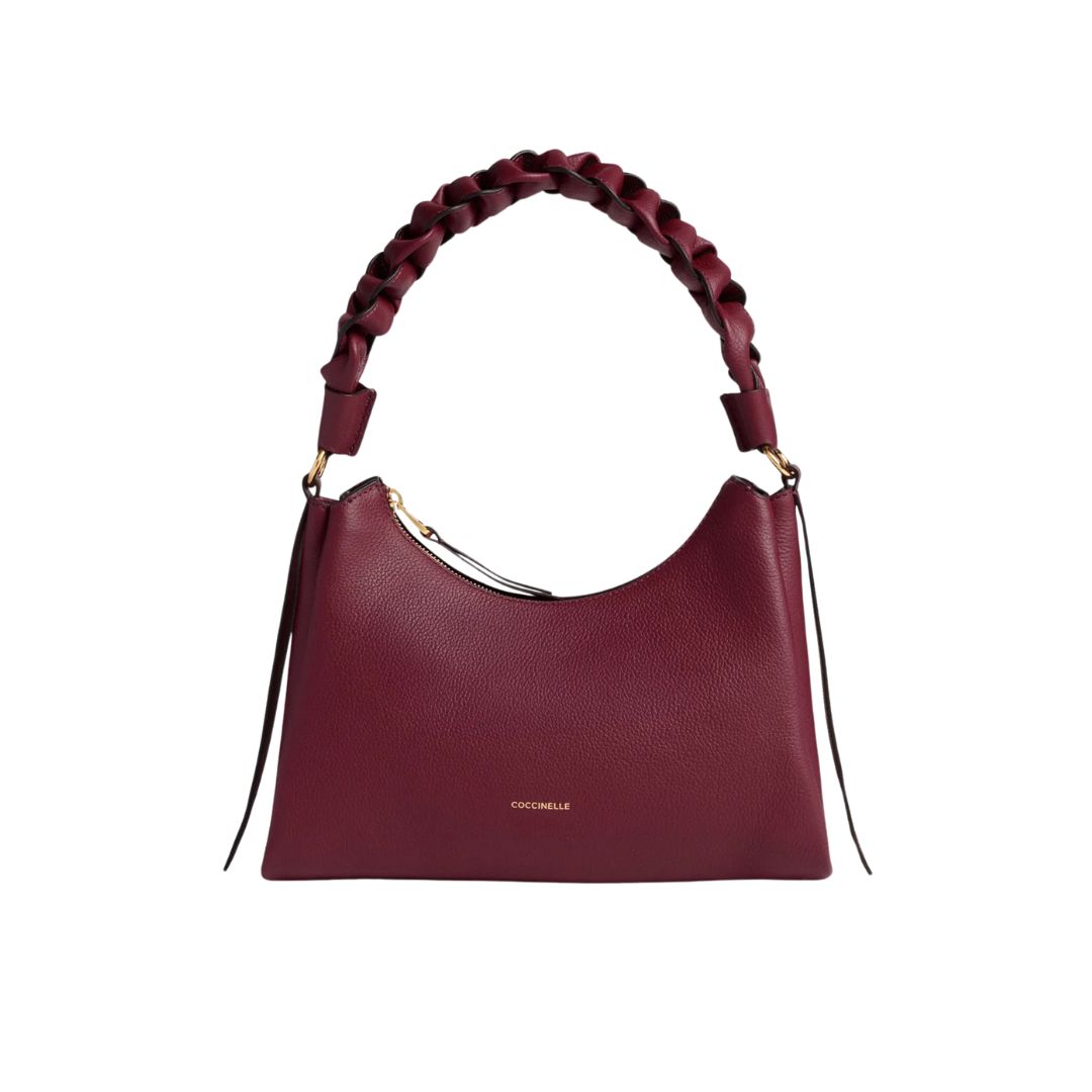 COCCINELLE - Boheme Grana Double Small - Ribes/Prune