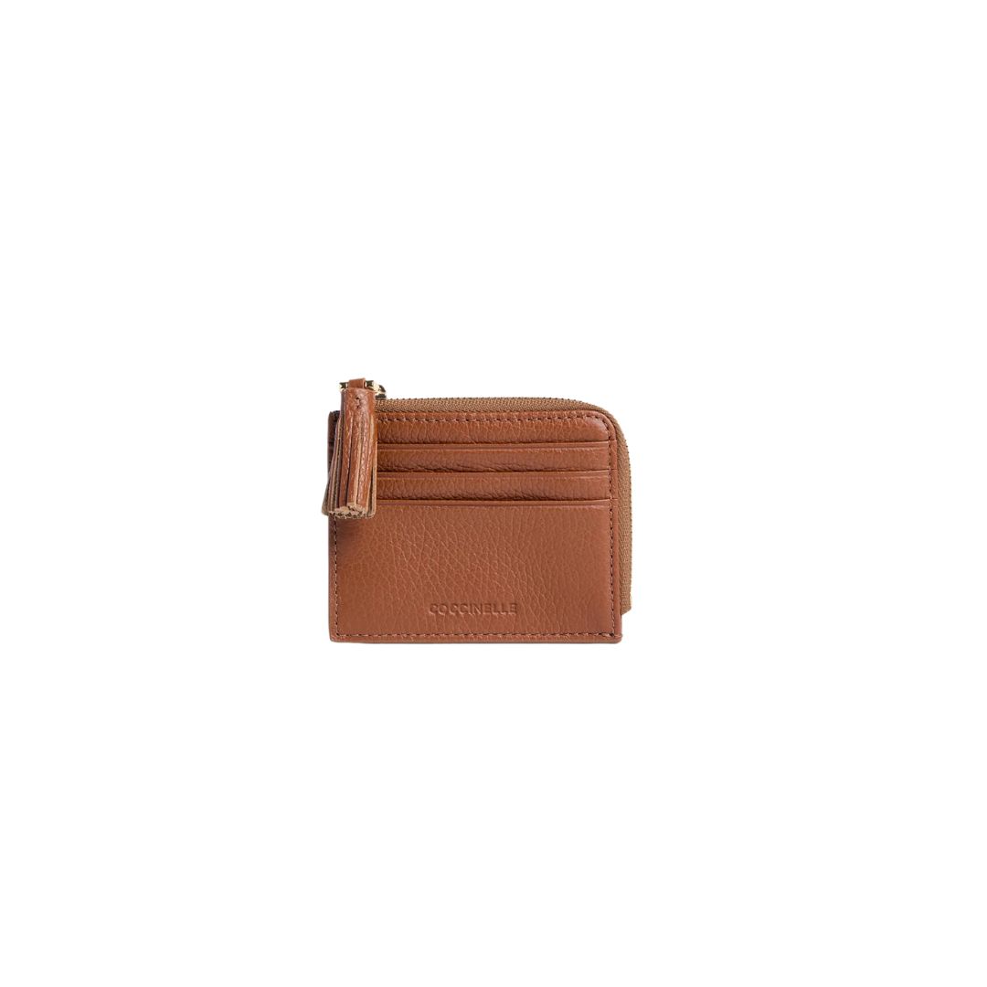 COCCINELLE - Tassel Portacarte - Cognac