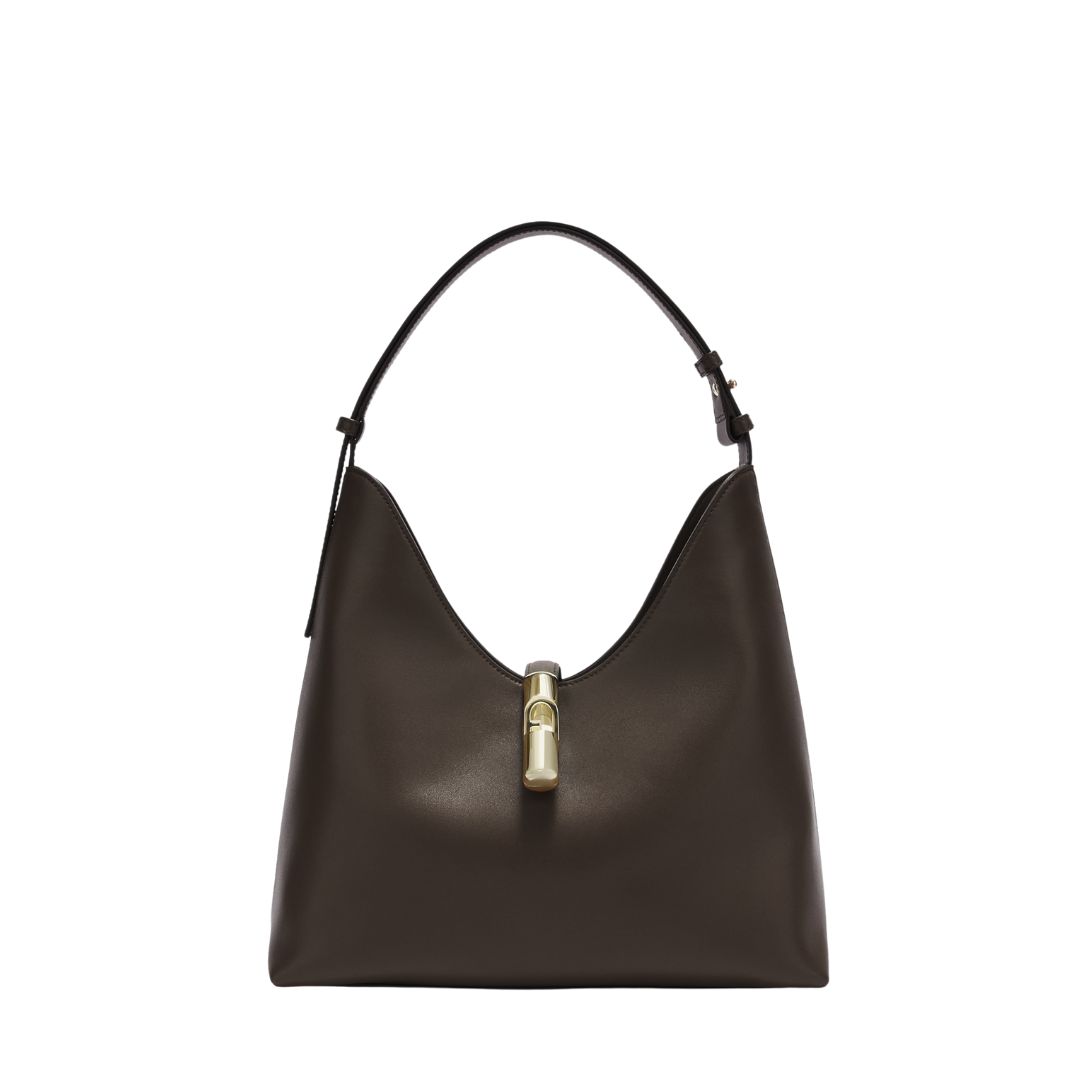 FURLA - Goccia sacca a spalla M - Cioccolato